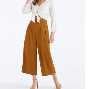 Vetta Button Fly Culottes
